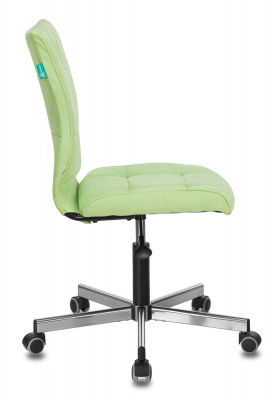 Кресло Бюрократ CH-330M светло-салатовый Velvet 81 крестов. металл хром, купить в Сыктывкаре
