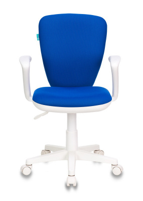 Кресло детское Бюрократ KD-W10AXSN синий 26-21 крестов. пластик белый пластик белый, купить в Сыктывкаре