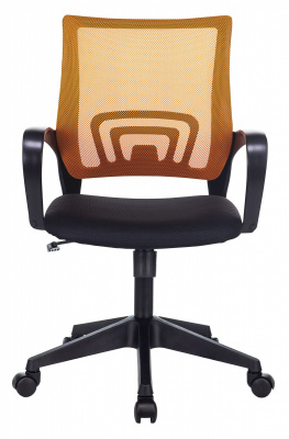 Кресло Бюрократ CH-695N оранжевый TW-38-3 сиденье черный TW-11 сетка/ткань крестов. пластик, купить в Сыктывкаре