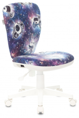 Кресло детское Бюрократ KD-W10 синий космопузики крестов. пластик пластик белый, купить в Сыктывкаре