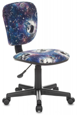 Кресло детское Бюрократ CH-204NX синий космопузики крестов. пластик, купить в Сыктывкаре