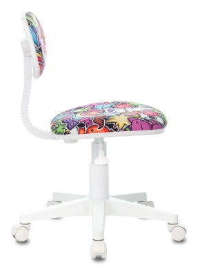 Кресло детское Бюрократ CH-W201NX мультиколор маскарад крестов. пластик пластик белый, купить в Сыктывкаре