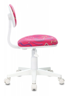 Кресло детское Бюрократ CH-W201NX малиновый Sticks 05 крестов. пластик пластик белый, купить в Сыктывкаре