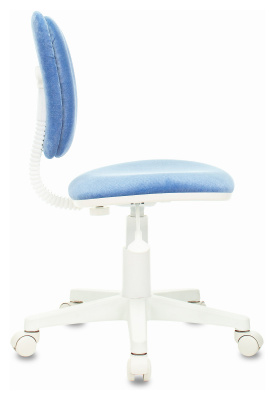 Кресло детское Бюрократ CH-W204NX голубой Velvet 86 крестов. пластик белый пластик белый, купить в Сыктывкаре