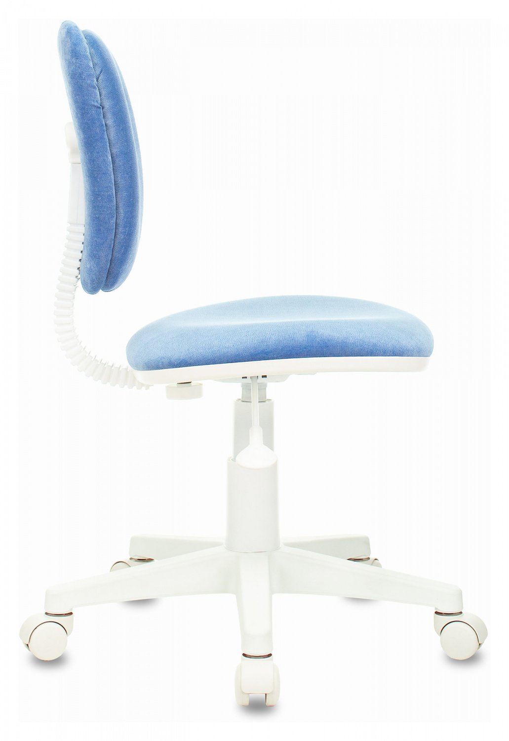 Кресло детское Бюрократ CH-W204NX голубой Velvet 86 крестов. пластик белый пластик белый — фото, характеристики, наличие в Сыктывкаре