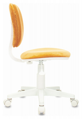 Кресло детское Бюрократ CH-W204NX оранжевый Velvet 72 крестов. пластик белый пластик белый, купить в Сыктывкаре