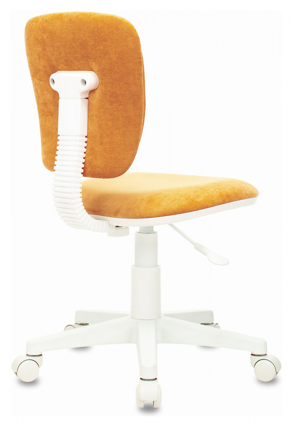 Кресло детское Бюрократ CH-W204NX оранжевый Velvet 72 крестов. пластик белый пластик белый, купить в Сыктывкаре