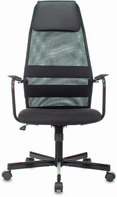 Кресло Бюрократ KB-5M черный TW-01 3C11 сетка/ткань с подголов. крестов. металл черный, купить в Сыктывкаре