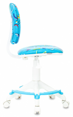 Кресло детское Бюрократ CH-W204/F голубой Sticks 06 крестов. пластик подст.для ног пластик белый, купить в Сыктывкаре