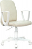 Кресло Бюрократ CH-W327 слоновая кость OR-10 экокожа крестов. пластик пластик белый, купить в Сыктывкаре