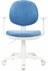 Кресло детское Бюрократ CH-W356AXSN голубой Velvet 86 крестов. пластик пластик белый — фото, характеристики, наличие в Сыктывкаре