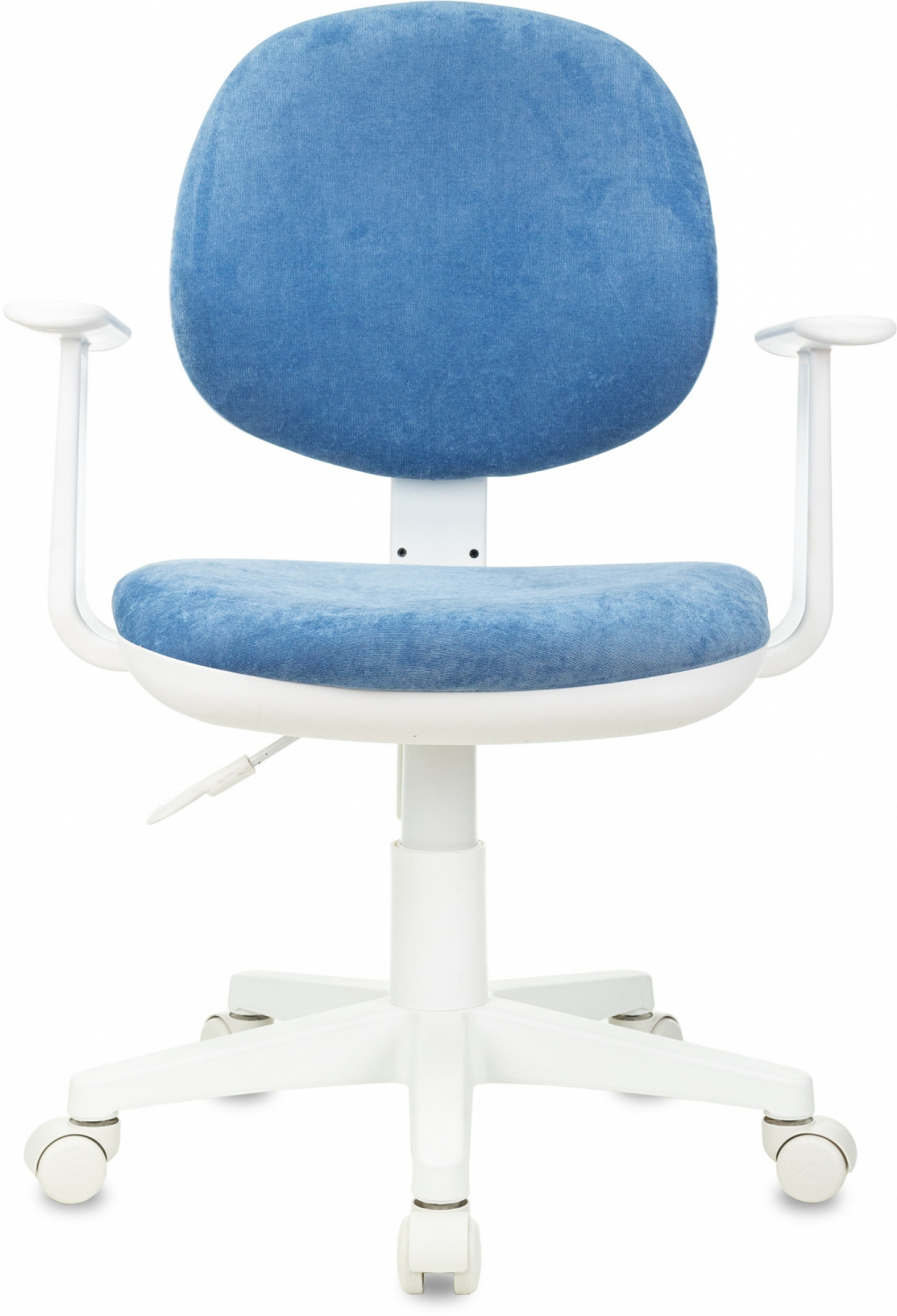 Кресло детское Бюрократ CH-W356AXSN голубой Velvet 86 крестов. пластик пластик белый — фото, характеристики, наличие в Сыктывкаре