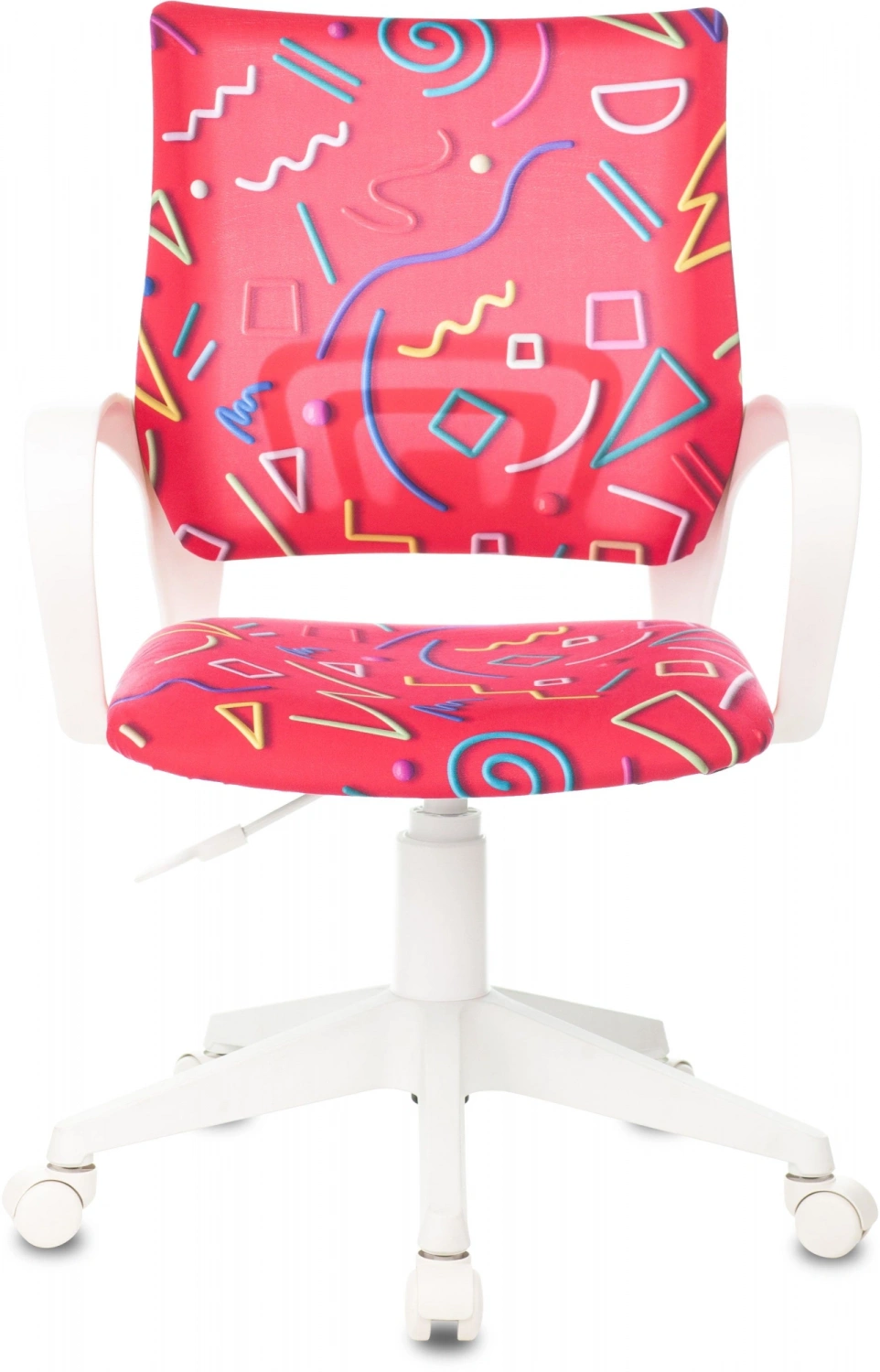 Кресло детское Бюрократ BUROKIDS 1 W малиновый Sticks 05 крестов. пластик пластик белый — фото, характеристики, наличие в Сыктывкаре