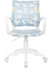 Кресло детское Бюрократ BUROKIDS 1 W голубой овечки крестов. пластик пластик белый — фото, характеристики, наличие в Сыктывкаре