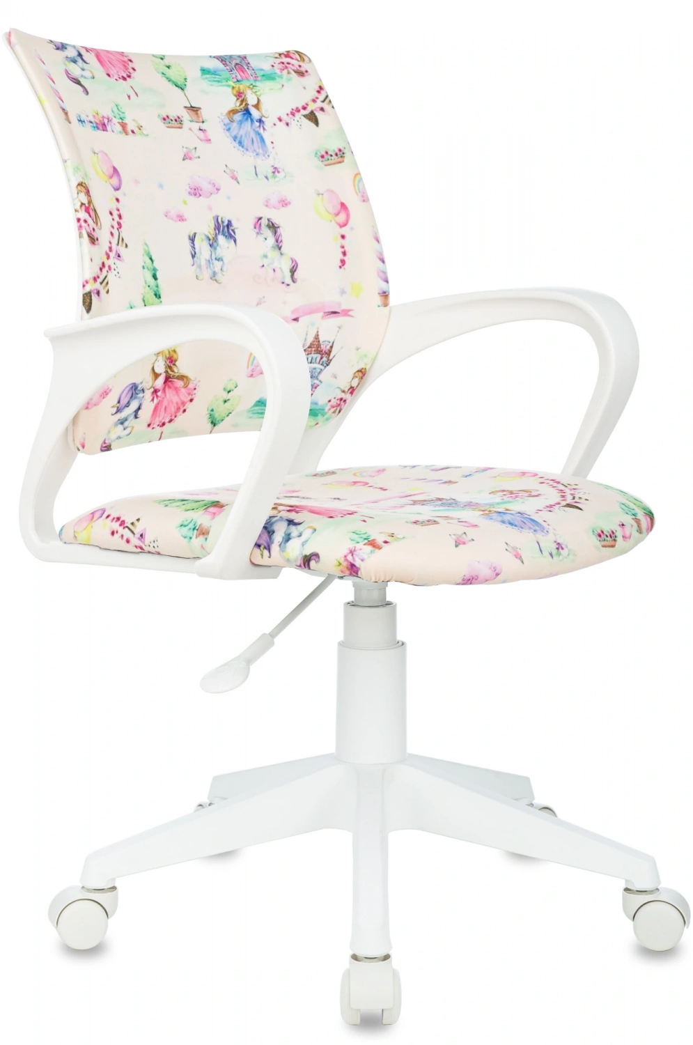 Кресло детское Бюрократ Burokids 1 W мультиколор принцесски крестов. пластик пластик белый — фото, характеристики, наличие в Сыктывкаре