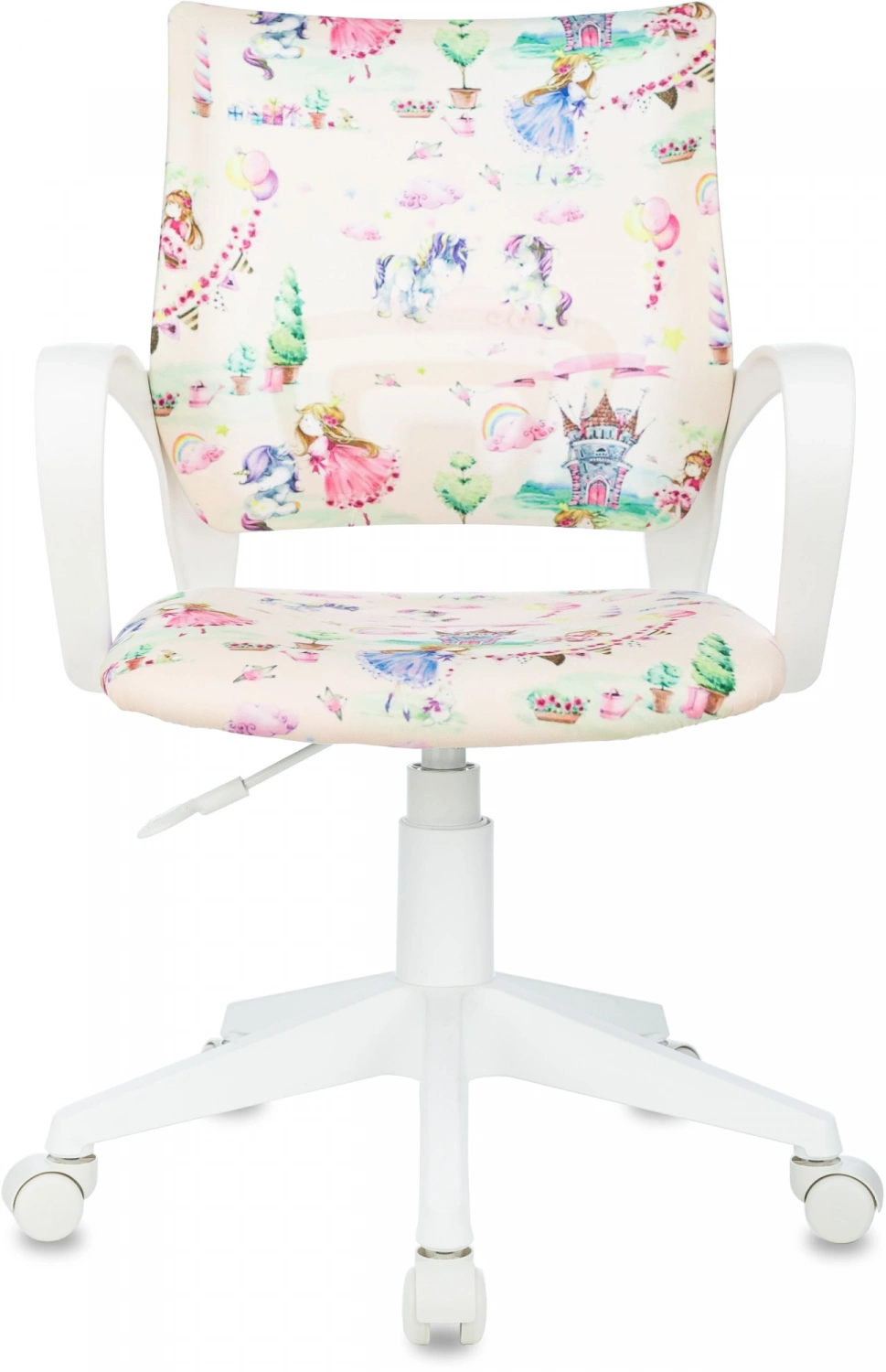 Кресло детское Бюрократ Burokids 1 W мультиколор принцесски крестов. пластик пластик белый — фото, характеристики, наличие в Сыктывкаре