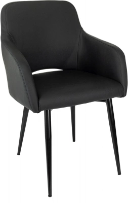 Кресло Бюрократ CH-380F черный экокожа на ножках металл, купить в Сыктывкаре