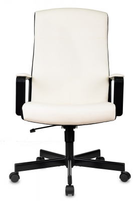 Кресло руководителя Бюрократ DOMINUS белый/черный экокожа крестов. металл, купить в Сыктывкаре