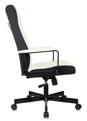 Кресло руководителя Бюрократ DOMINUS белый/черный экокожа крестов. металл, купить в Сыктывкаре