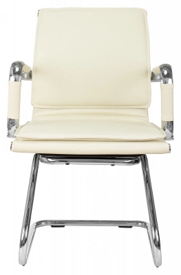 Кресло Бюрократ Ch-993-Low-V слоновая кость экокожа низк.спин. полозья металл хром, купить в Сыктывкаре