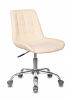 Кресло Бюрократ CH-350SL светло-бежевый текстиль/экокожа крестов. металл хром, купить в Сыктывкаре