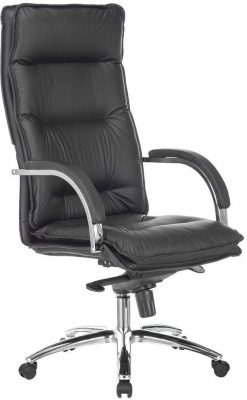 Кресло руководителя Бюрократ T-9927SL черный кожа крестов. металл хром, купить в Сыктывкаре