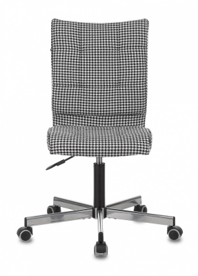 Кресло Бюрократ CH-330M черный/белый Morris гусин.лапка крестов. металл, купить в Сыктывкаре