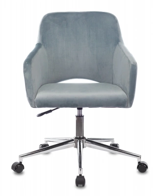 Кресло Бюрократ CH-380SL голубая сталь Italia 21 крестов. металл хром, купить в Сыктывкаре