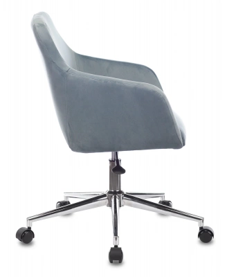 Кресло Бюрократ CH-380SL голубая сталь Italia 21 крестов. металл хром, купить в Сыктывкаре