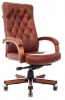 Кресло руководителя Бюрократ T-9928WALNUT светло-коричневый Leather Eichel кожа крестов. металл/дерево — фото, характеристики, наличие в Сыктывкаре