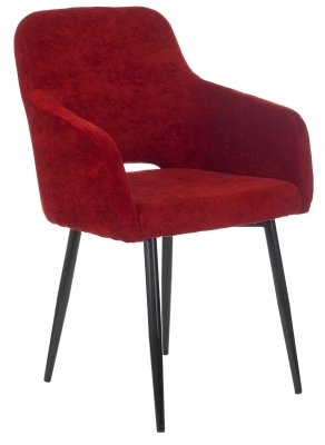 Кресло Бюрократ CH-380F бордовый Velvet 09 на ножках металл черный, купить в Сыктывкаре