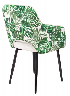 Кресло Бюрократ CH-380F молочный джунгли на ножках металл, купить в Сыктывкаре