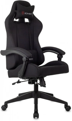 Кресло игровое Zombie Predator черный Neo Black с подголов. крестов. пластик, купить в Сыктывкаре