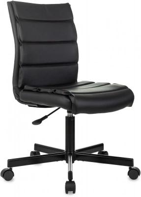 Кресло Бюрократ CH-320M черный экокожа крестов. металл черный пластик черный, купить в Сыктывкаре