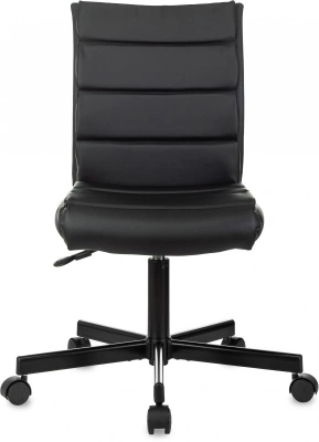 Кресло Бюрократ CH-320M черный экокожа крестов. металл черный пластик черный, купить в Сыктывкаре