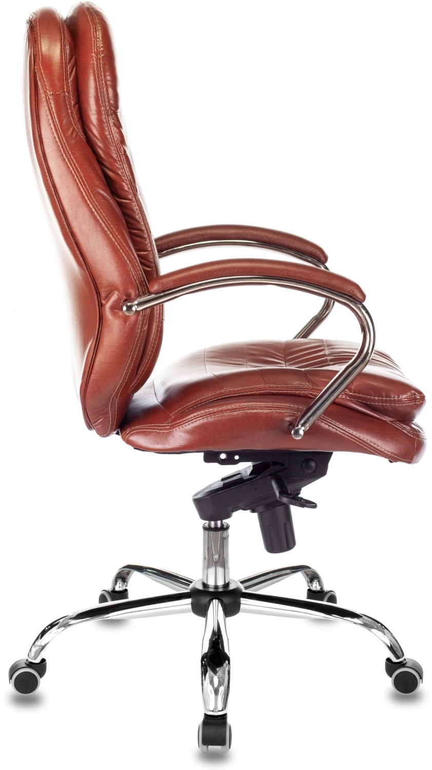 Кресло руководителя Бюрократ T-9950 светло-коричневый Leather Eichel кожа крестов. металл хром — фото, характеристики, наличие в Сыктывкаре
