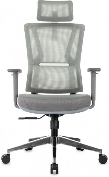 Кресло эргономичное Бюрократ MC-G715N-H серый сетка/ткань с подголов. крестов. алюминий пластик серый, купить в Сыктывкаре