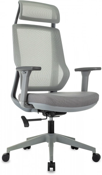 Кресло эргономичное Бюрократ MC-G411N-H серый сетка/ткань с подголов. крестов. пластик пластик серый, купить в Сыктывкаре