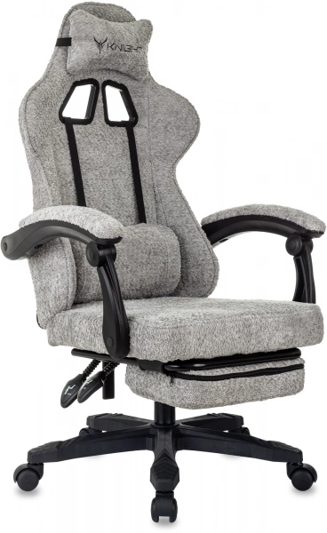 Кресло игровое Knight Lord/F серый Camby 82 крестов. пластик подст.для ног, купить в Сыктывкаре