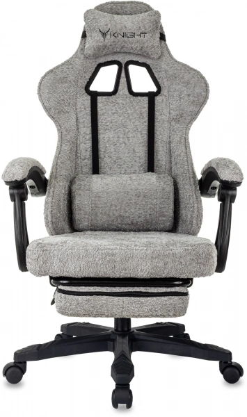 Кресло игровое Knight Lord/F серый Camby 82 крестов. пластик подст.для ног, купить в Сыктывкаре