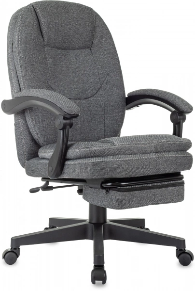 Кресло руководителя Бюрократ CH-868MSG-BF серый 3C1 крестов. пластик подст.для ног пластик черный, купить в Сыктывкаре