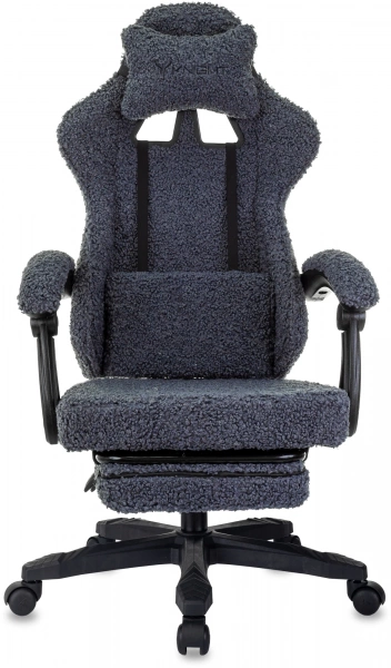 Кресло игровое Knight Lord/F темно-синий экомех крестов. пластик подст.для ног, купить в Сыктывкаре