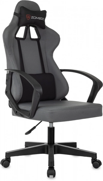 Кресло игровое Zombie 1 серый/черный крестов. пластик, купить в Сыктывкаре