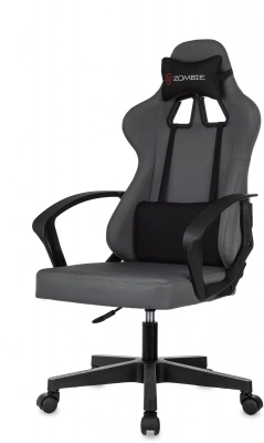 Кресло игровое Zombie 1 серый/черный крестов. пластик, купить в Сыктывкаре