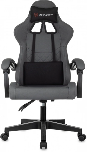 Кресло игровое Zombie 2 серый/черный крестов. пластик, купить в Сыктывкаре