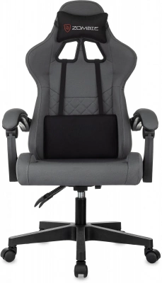 Кресло игровое Zombie 2 серый/черный крестов. пластик, купить в Сыктывкаре