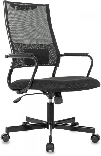 Кресло руководителя Бюрократ CH Balance черный Elastic-102 TW-11 сетка/ткань крестов. металл черный, купить в Сыктывкаре