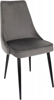 Стул для дома Бюрократ CH-K4 т.серый Holland 18 металл черный на ножках (CH-K4_1/HL18), купить в Сыктывкаре
