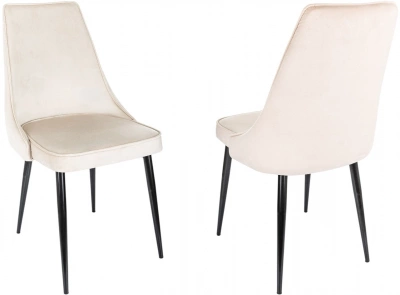 Стул для дома Бюрократ CH-K4_2 комплект 2шт бежевый Holland 06 металл черный на ножках (CH-K4_1/HL07_2), купить в Сыктывкаре