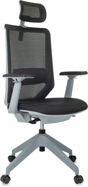 Кресло руководителя Бюрократ MC-G611NL-H черный Elastic-102 с подголов. крестов.4-луч. пластик пластик серый, купить в Сыктывкаре
